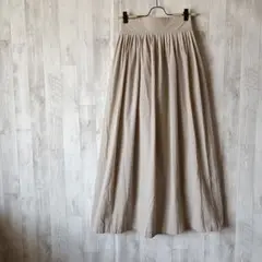 ロングスカート ベージュ フレアスカート F シンプル 無地 キレイめ