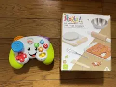 フィッシャープライスの知育フランス語おもちゃ6ヶ月〜とおままごとセット3才〜
