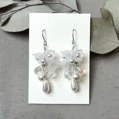 No.29　小枝アクセサリー　大人向け　上品　結婚式　プレゼント　パール