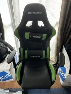 GTRACING ゲーミングチェア ブラック/グリーン　立川市で直接お渡し限定