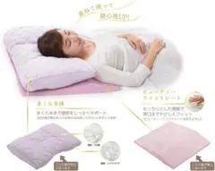 西川 ぐっすり美人まくら 洗える枕 専用ピロケース付き 新品