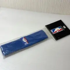 NBAロゴ ヘッドバンド ブラック 青色　バスケットボール ヘアバンド