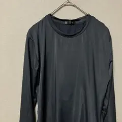 グラテックス　給水速乾長袖Tシャツ(L)ブラックま無地　ストレッチ仕事インナー