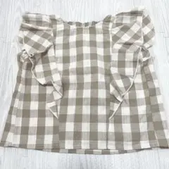 pairmanon チェック柄　ブラウス　110cm