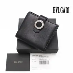 ブルガリ ブルガリブルガリ コローレ レザー 折り財布 ブラック×レッド
