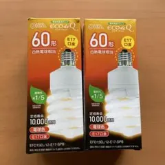 EFD15EL/12-E17-SPB LED電球 60形×2個