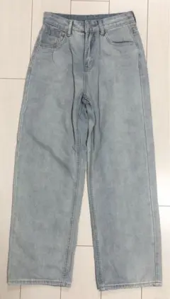 ライトブルーデニム ワイド