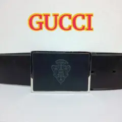 GUCCI ブラック 本革 ベルト