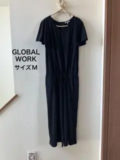 GLOBAL WORK ブラックオールインワン Mサイズ