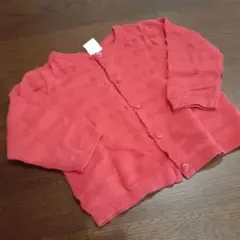 赤　カーディガン　74