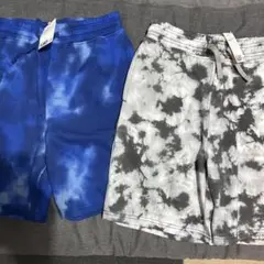 H&M タイダイ柄ハーフパンツ　165㎝　未使用品　2点セット