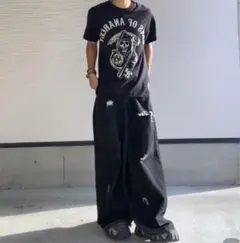 y2k archive 00s ドクロ ブラック Tシャツ