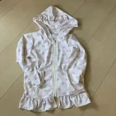 ハート柄ラッシュガード　100サイズ　ウサ耳