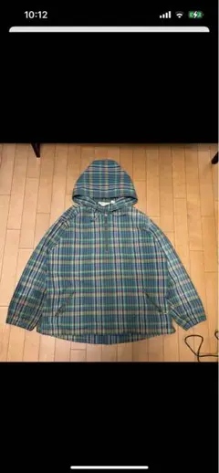 90's Eddie Bauer チェック アノラック パーカー　y2k