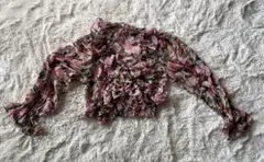 花柄フリフリブラウス