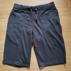ハーフパンツ ブラック 両脇ポケット M