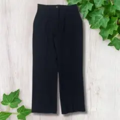 黒 スラックス 後ろポケット付き