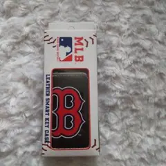 匿名配送、MLB ボストン・レッドソックス レザーキーケース、カギのケース　新品
