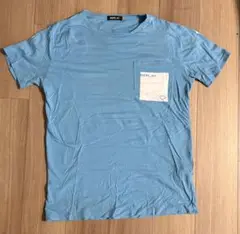 REPLAY 水色 Tシャツ ポケット付き