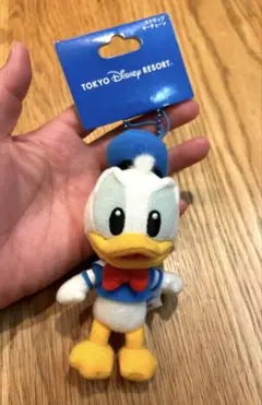 ディズニー　ドナルド　ストラップキーチェーン　マスコット　ぬいぐるみ