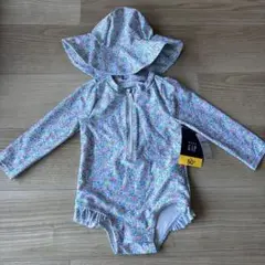 【新品】babyGAP UVカット水着 帽子セット 90cm