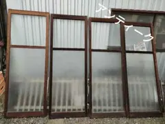 アンティーク建具 明治大正期 和モダンスタイルにぴったりな戸4枚セット