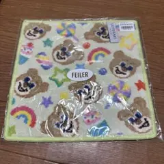 FEILER クマ柄 ハンカチ 約25cm