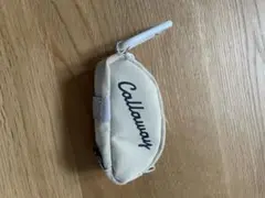 【Callaway】美品　ボールポーチ ゴルフ ベージュ