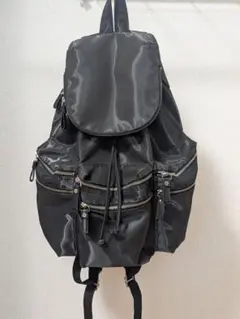 美品✨️ジャンポールゴルチエ エンボスロゴ リュック アーカイブ 巾着 黒 軽量 biker-2.jpg