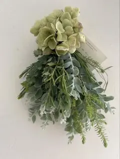 グリーンスワッグ　紫陽花　ユーカリ　ポポラス ラベンダー　ドライフラワー