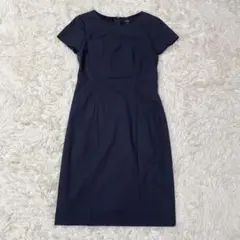 【美品】セオリー NURIANA ワンピース ネイビー ストライプ お受験