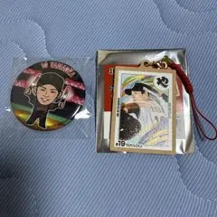 オリックスバファローズ　山岡泰輔　キーホルダー　缶バッジ
