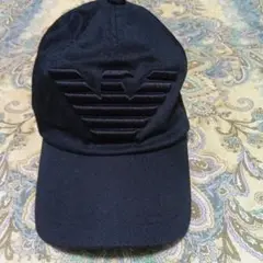 EMPORIO ARMANI ブラック ベースボールキャップ