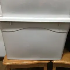 ホワイトプラスチック収納ボックス1個セット