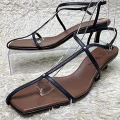 『美品』HEWN SLANT サンダル Tストラップ アンクルストラップ ヒール