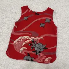 詩仙堂by hitoshi♡シセンドウ　トップス　ちりめん織り　手染め
