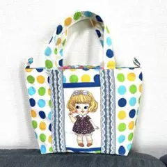 ⭐️両サイドポケットトートバッグ⭐️ハンドメイド　ティキちゃん