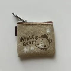 ミニ小物入れ　平成レトロ　apple bear アップルベア