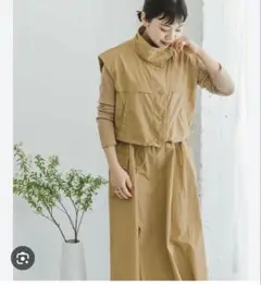 アーバンリサーチ　ナイロンベストセットワンピース