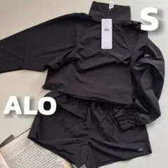 ALO YOGA ブラックカジュアルスポーツセットアップ S