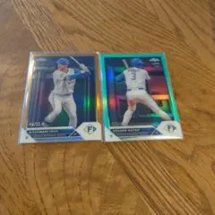topps chrome npb  日本ハムファイターズ　石井一成　加藤豪将