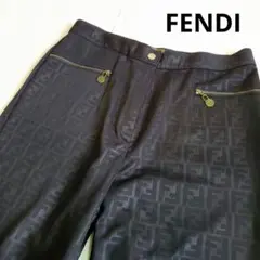 美品✨FENDI ズッカ スラックス パンツ 黒 L