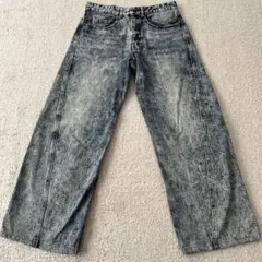 WYM LIDNM CURVED FLARE DENIM SLACKS Lサイズ