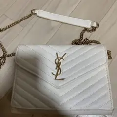 YSL ホワイト ショルダーバック　ノベルティ