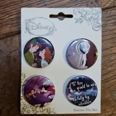 【新品未使用】Disney ピーターパン 缶バッチセット 4個