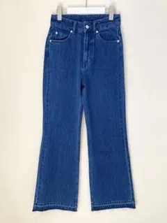 新品タグ付き★NOLLE'S ノーリーズ RM☆カットオフフリンジフレアデニム