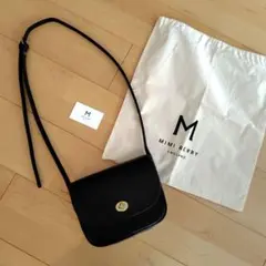 Mimi Berry 黒 レザー ショルダーバッグ