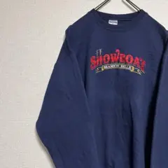 90s vintage 刺繍ロゴ スウェット showboat サイズM