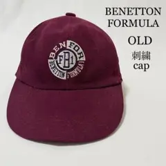 OLD Benetton Formula ベネトン 刺繍ロゴ コットンキャップ