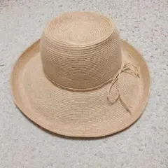 ユニクロベージュ 麦わら帽子 ワンサイズ